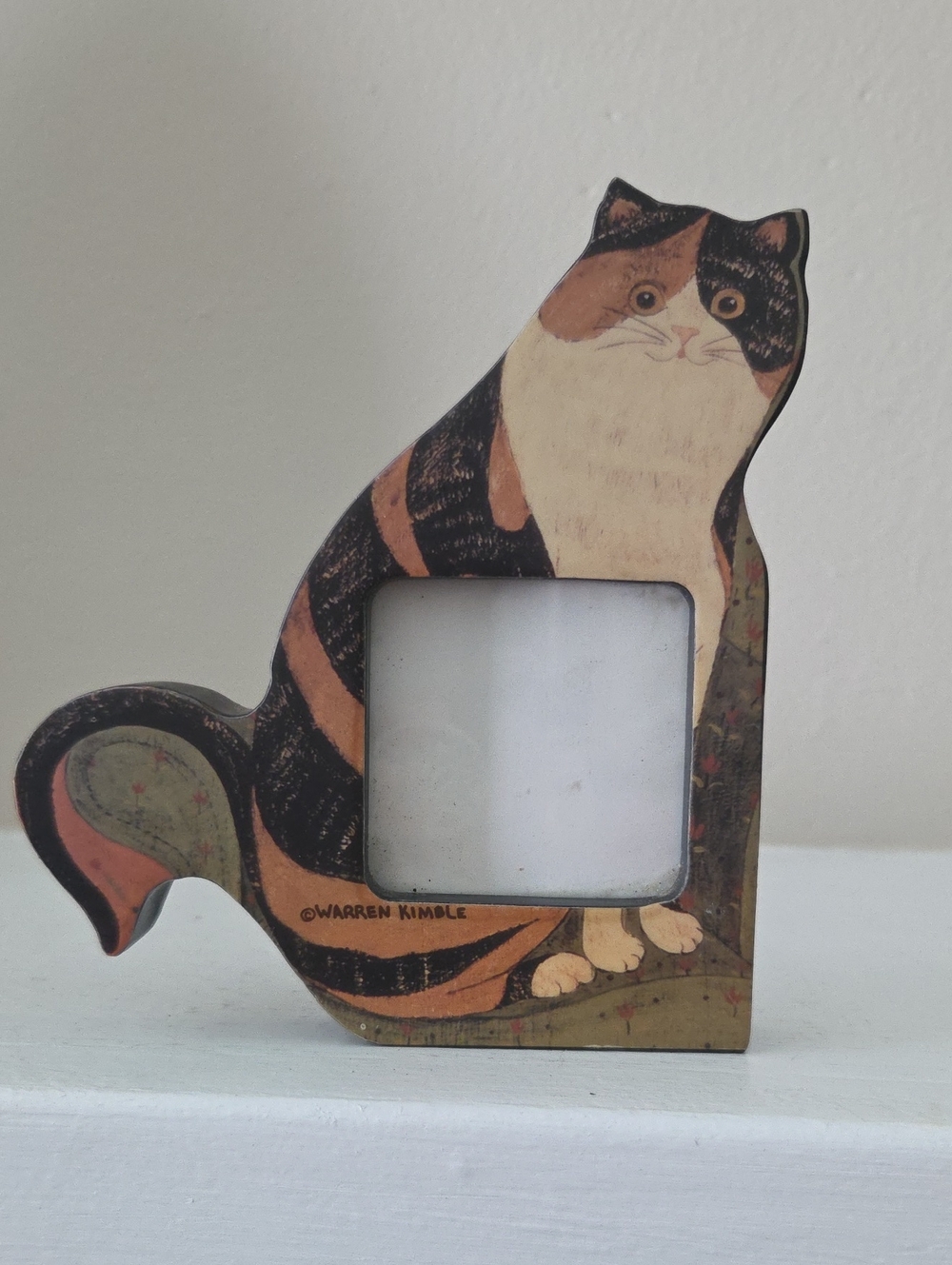 Warren Kimble Cat "Claire" Photo Frame